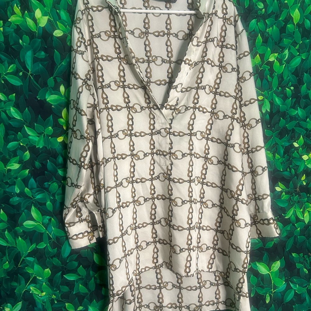 Chain Print Blouse